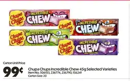 Campbells Wholesale Chupa Chups Incredible Chew Selected Varieties offer