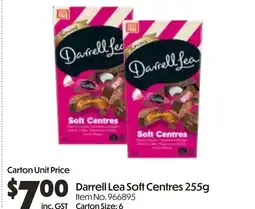 Campbells Wholesale Darrell Lea Soft Centres offer