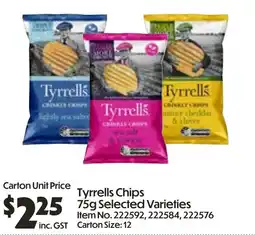 Campbells Wholesale Tyrrells Chips Selected Varieties offer