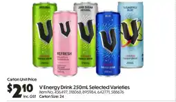 Campbells Wholesale V Energy Drink Selected Varieties offer