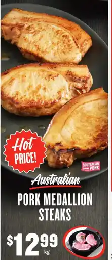 IGA Australian Pork Medallion Steaks offer