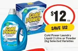 IGA Cold Power Laundry Liquid or Powder offer