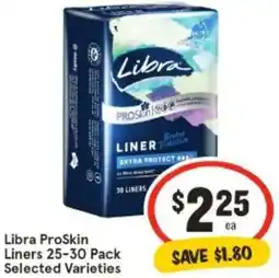 IGA Libra ProSkin Liners offer