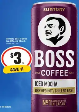 IGA Suntory Boss Coffee Iced Mocha offer