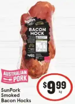 IGA SunPork Smoked Bacon Hocks offer