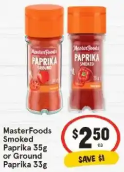IGA MasterFoods Smoked Paprika or Ground Paprika offer