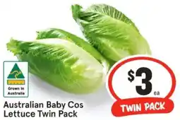 IGA Australian Baby Cos Lettuce Twin Pack offer