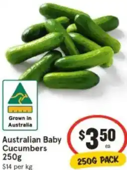 IGA Australian Baby Cucumbers offer