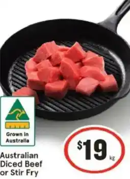 IGA Australian Diced Beef or Stir Fry offer