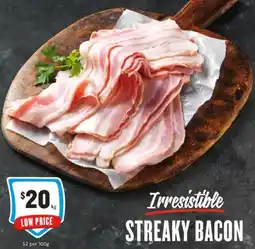 IGA Irresistible Streaky Bacon offer