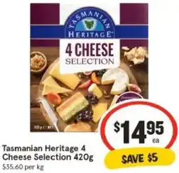 IGA Tasmanian Heritage 4 Cheese Selection offer