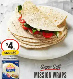 IGA Super soft Mission Wraps offer