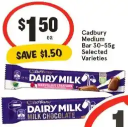 IGA Cadbury Medium Bar offer