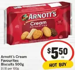 IGA Arnott's Cream Favourites Biscuits offer