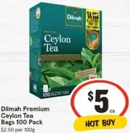 IGA Dilmah Premium Ceylon Tea Bags offer