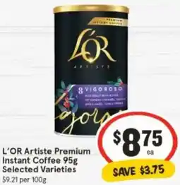 IGA L'OR Artiste Premium Instant Coffee offer