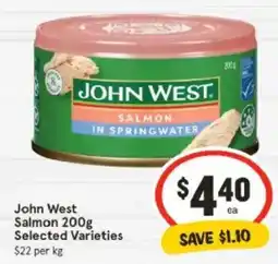 IGA John West Salmon offer