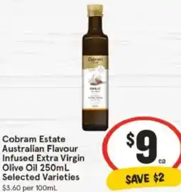 IGA Cobram Estate Australian Flavour Infused Extra Virgin Olive Oil offer