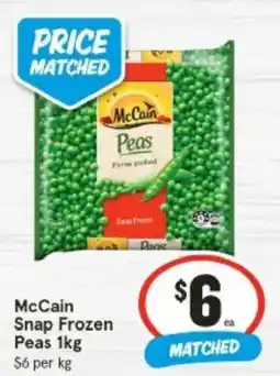 IGA McCain Snap Frozen Peas offer