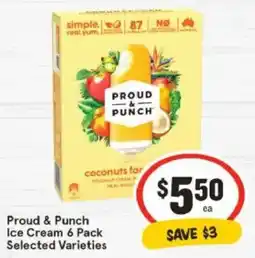 IGA Proud & Punch Ice Cream offer