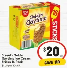 IGA Streets Golden Gaytime Ice Cream Sticks offer