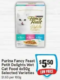 IGA Purina Fancy Feast Petit Delights Wet Cat Food offer