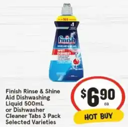 IGA Finish Rinse & Shine Aid Dishwashing Liquid offer