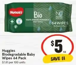 IGA Huggies Biodegradable Baby Wipes offer