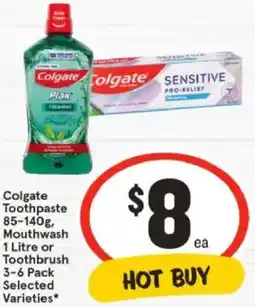 IGA Colgate Toothpaste, Mouthwash or Toothbrush offer