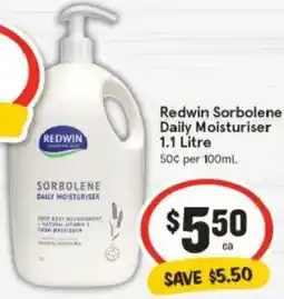 IGA Redwin Sorbolene Daily Moisturiser offer