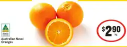 IGA Australian Navel Oranges offer