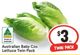 IGA Australian Baby Cos Lettuce Twin Pack offer