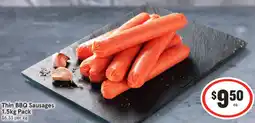 IGA Thin BBQ Sausages offer