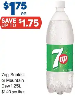 Foodland 7up, Sunkist or Mountain Dew offer