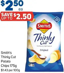 Foodland Smith's Thinly Cut Potato Chips offer