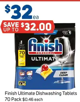 Foodland Finish Ultimate Dishwashing Tablets offer