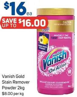 Foodland Vanish Gold Stain Remover Powder offer
