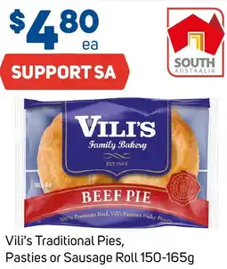Foodland Vili's Traditional Pies, Pasties or Sausage Roll offer