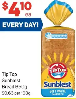 Foodland Tip Top Sunblest Bread offer