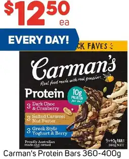 Foodland Carman's Protein Bars offer