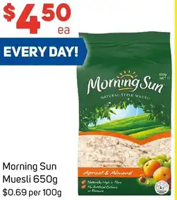 Foodland Morning Sun Muesli offer