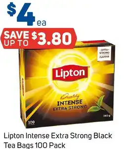 Foodland Lipton Intense Extra Strong Black Tea Bags offer