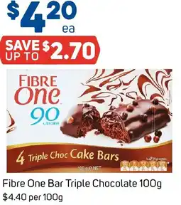 Foodland Fibre One Bar Triple Chocolate offer