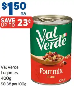 Foodland Val Verde Legumes offer