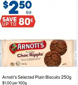 Foodland Arnott's Selected Plain Biscuits offer