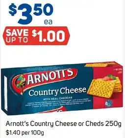 Foodland Arnott's Country Cheese or Cheds offer