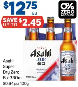 Foodland Asahi Super Dry Zero offer