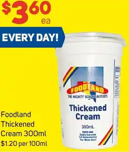 Foodland Foodland Thickened Cream offer
