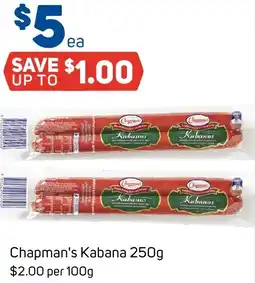 Foodland Chapman's Kabana offer
