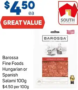 Foodland Barossa Fine Foods Hungarian or Spanish Salami offer
